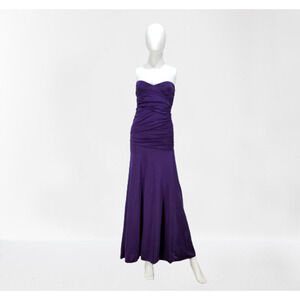 Women's Purple Super Sexy & Fit Bodycon Full Length Maxi Dress, Size: Small, New